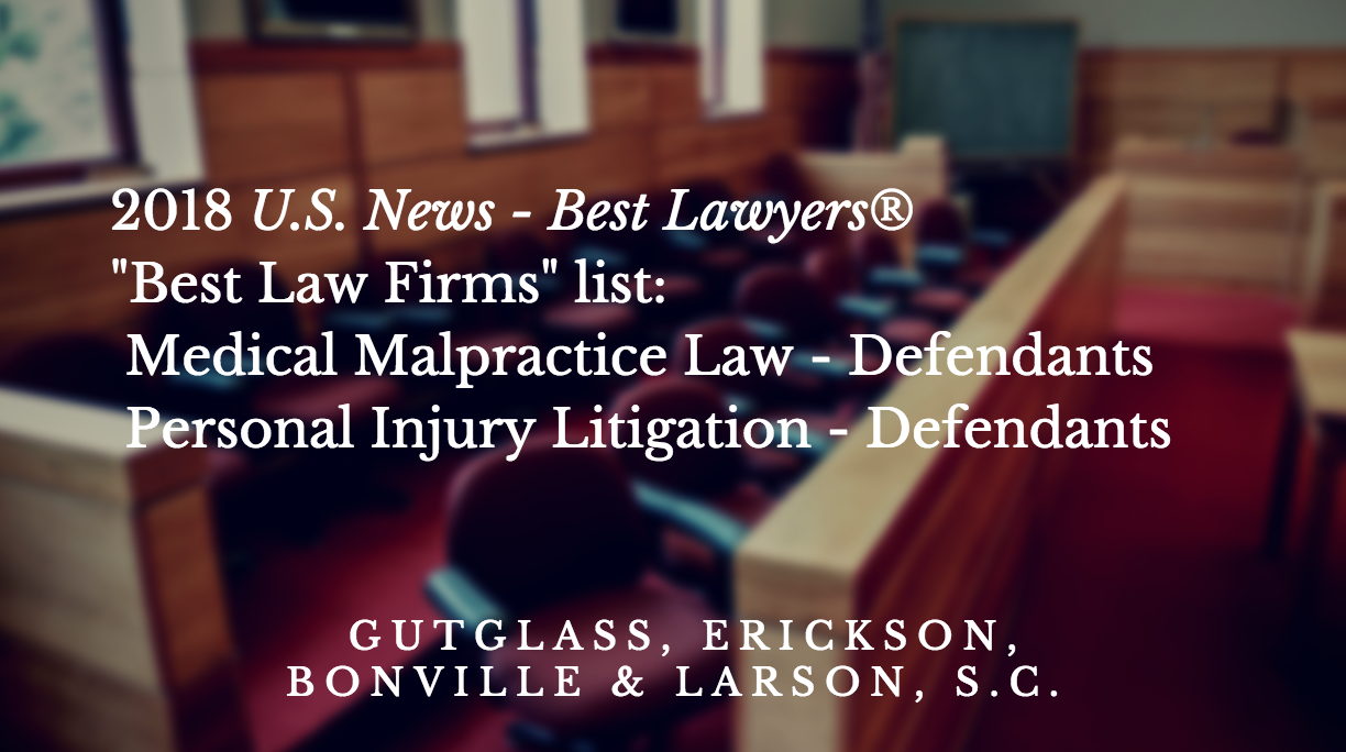 Best Law Firms List for Milwaukee - Gutglass Erickson Bonville & Larson